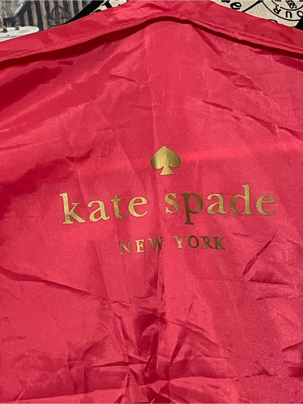 KATE SPADE PINK NYLON DOUBLE ZIP XL GARMENT BAG 48.5